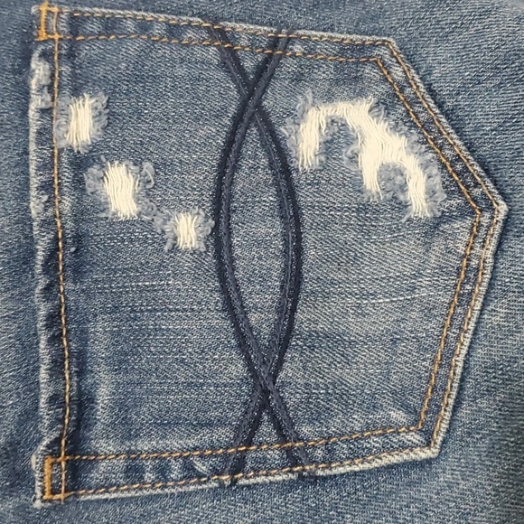Abercrombie & Fitch jeans women's size 2 blue ripped destroyed holes Grunge - Picture 10 of 15